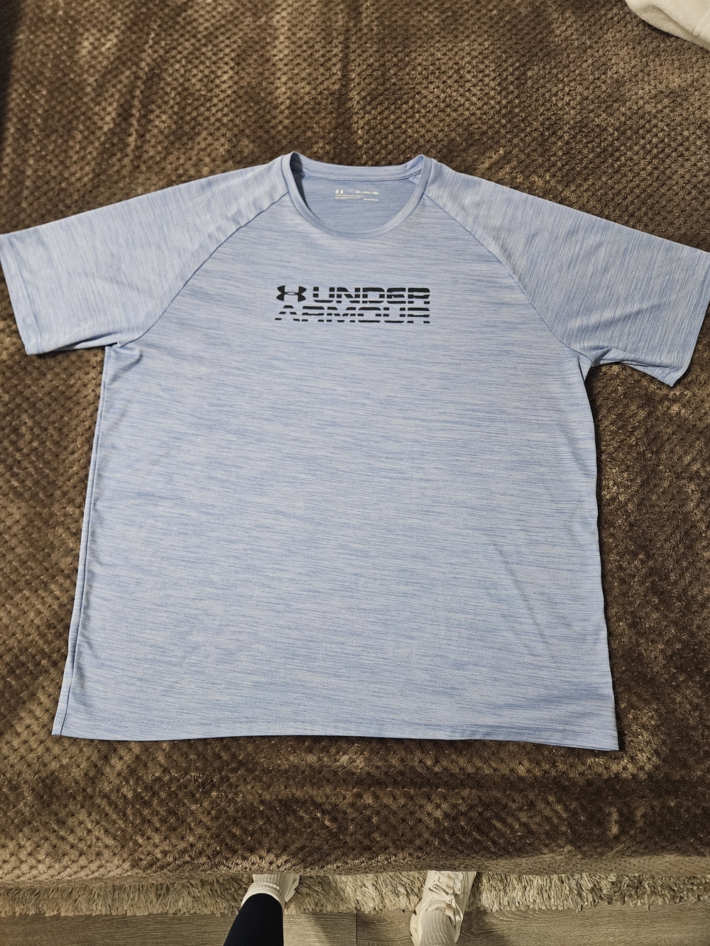 Under Armour Light Blue Heathered Short Sleeve Performance Tee